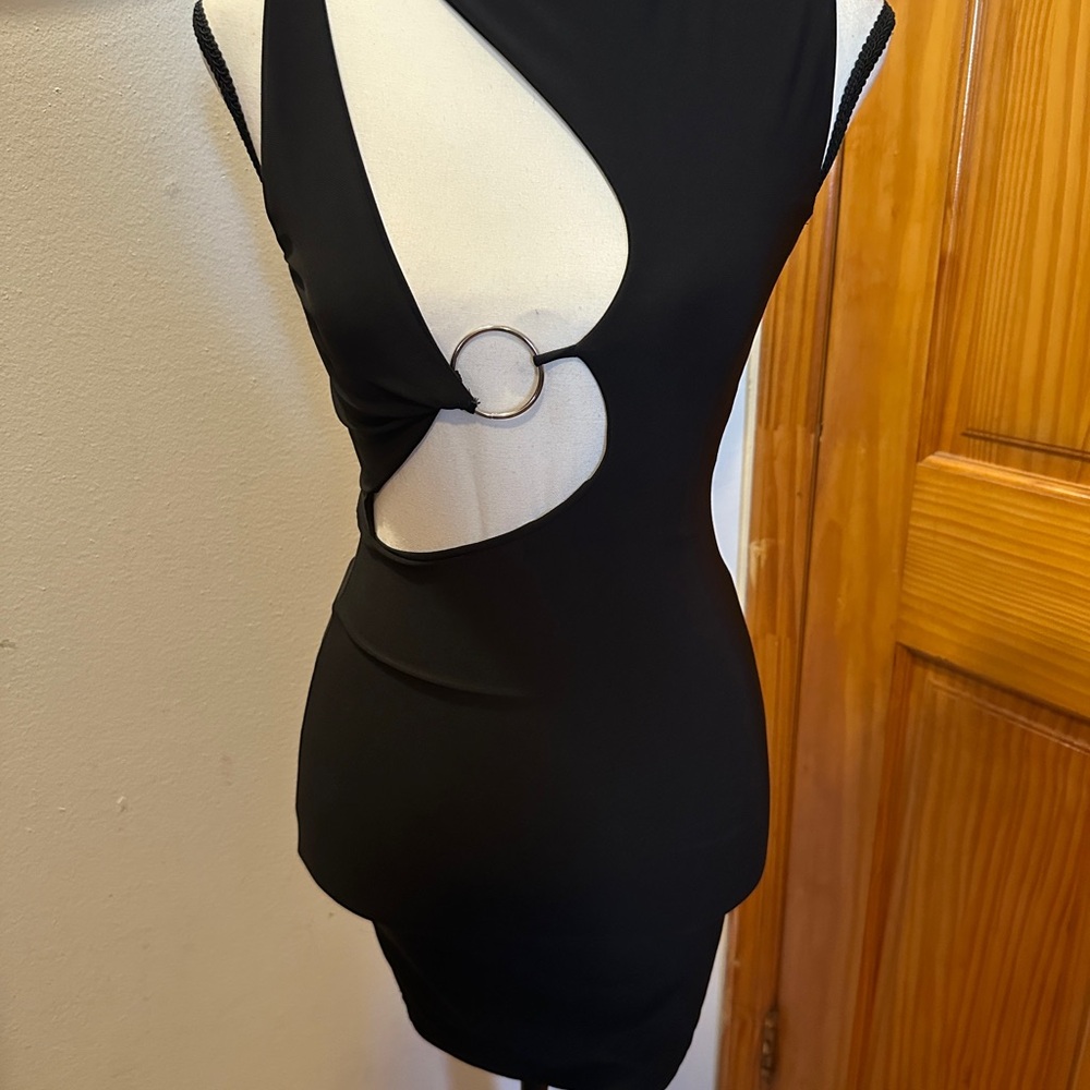 Black Cutout Mini Dress